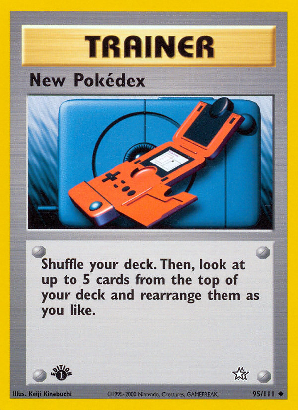 New Pokedex (95/111) [Neo Genesis 1st Edition] | Dragon's Lair Comics and Fantasy Houston TX