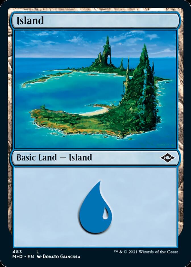 Island (483) (Foil Etched) [Modern Horizons 2] | Dragon's Lair Comics and Fantasy Houston TX