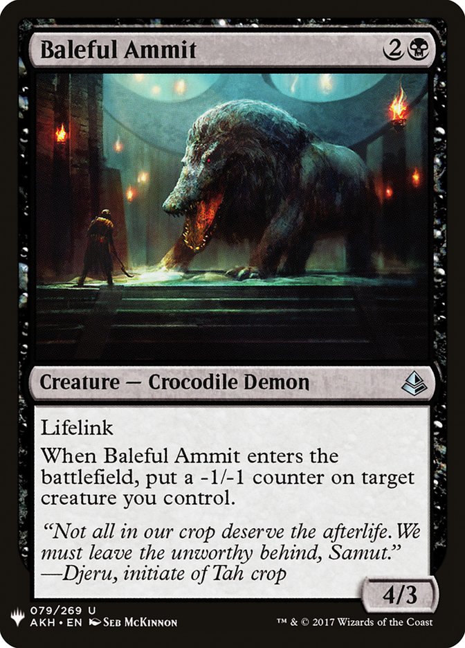 Baleful Ammit [Mystery Booster] | Dragon's Lair Comics and Fantasy Houston TX