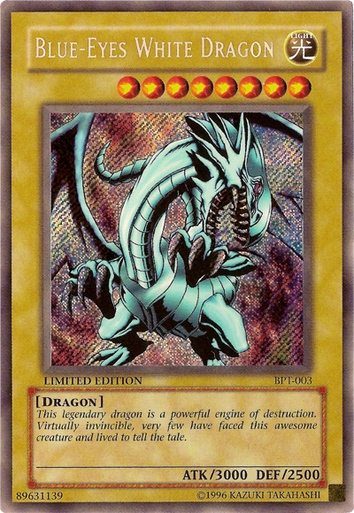 Blue-Eyes White Dragon [BPT-003] Secret Rare | Dragon's Lair Comics and Fantasy Houston TX