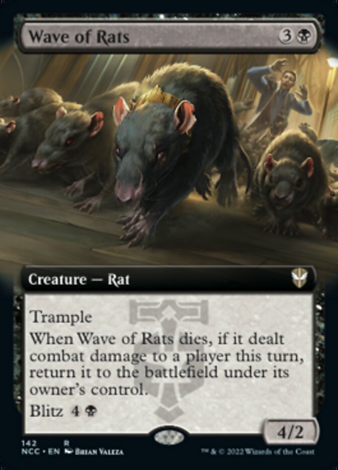 Wave of Rats (Extended Art) [Streets of New Capenna Commander] | Dragon's Lair Comics and Fantasy Houston TX