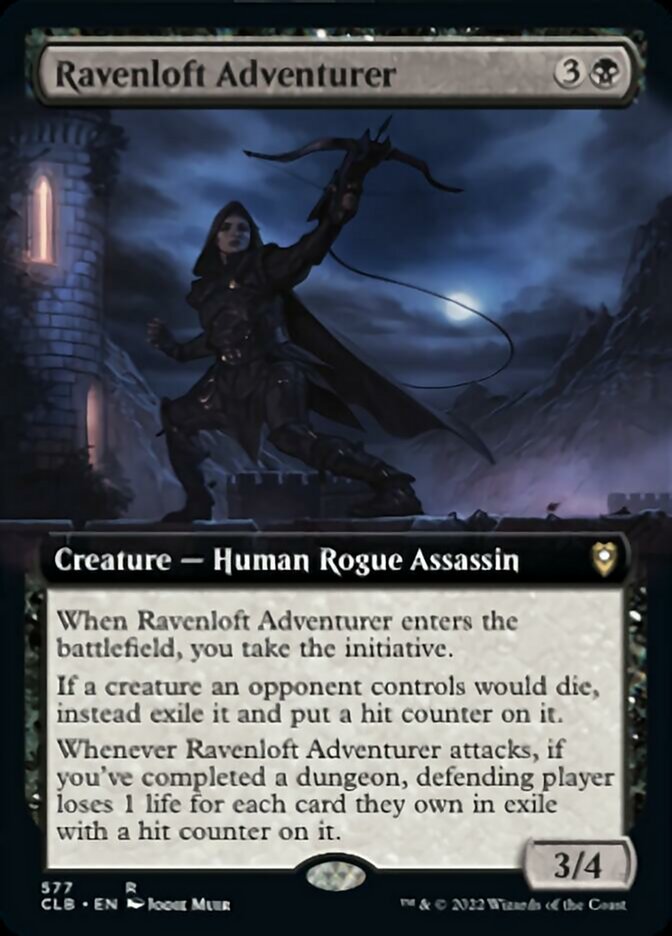 Ravenloft Adventurer (Extended Art) [Commander Legends: Battle for Baldur's Gate] | Dragon's Lair Comics and Fantasy Houston TX