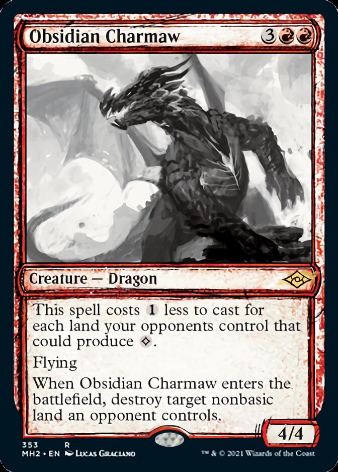 Obsidian Charmaw (Sketch) [Modern Horizons 2] | Dragon's Lair Comics and Fantasy Houston TX