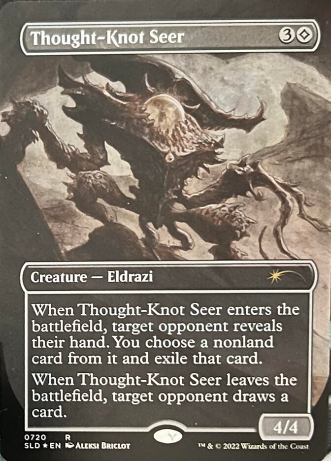 Thought-Knot Seer (720) (Borderless) [Secret Lair Drop Promos] | Dragon's Lair Comics and Fantasy Houston TX