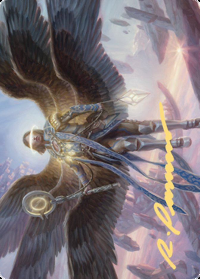 Angel of Destiny Art Card (Gold-Stamped Signature) [Zendikar Rising Art Series] | Dragon's Lair Comics and Fantasy Houston TX