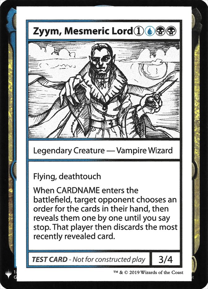 Zyym, Mesmeric Lord [Mystery Booster Playtest Cards] | Dragon's Lair Comics and Fantasy Houston TX