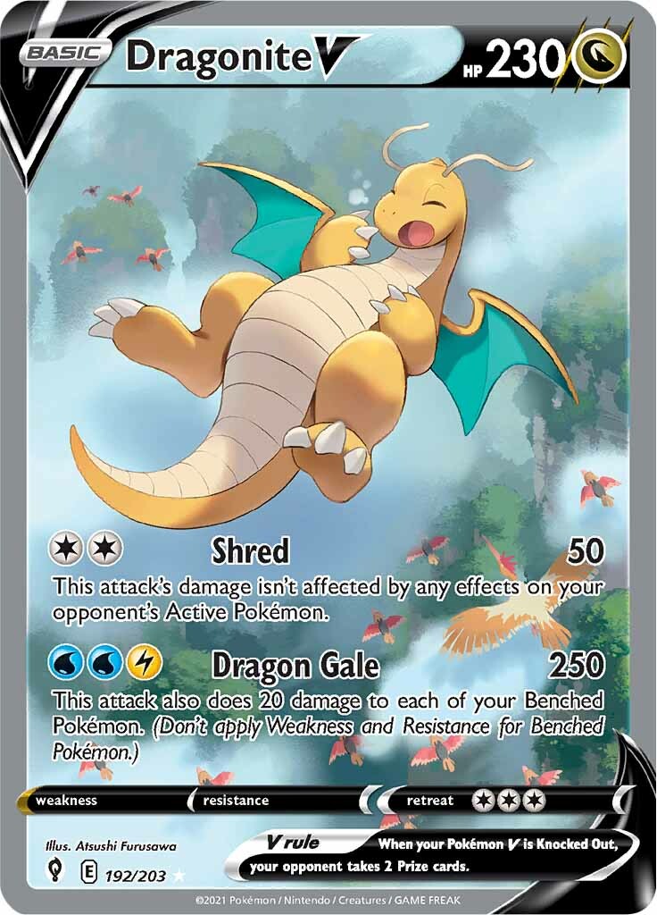 Dragonite V (192/203) [Sword & Shield: Evolving Skies] | Dragon's Lair Comics and Fantasy Houston TX