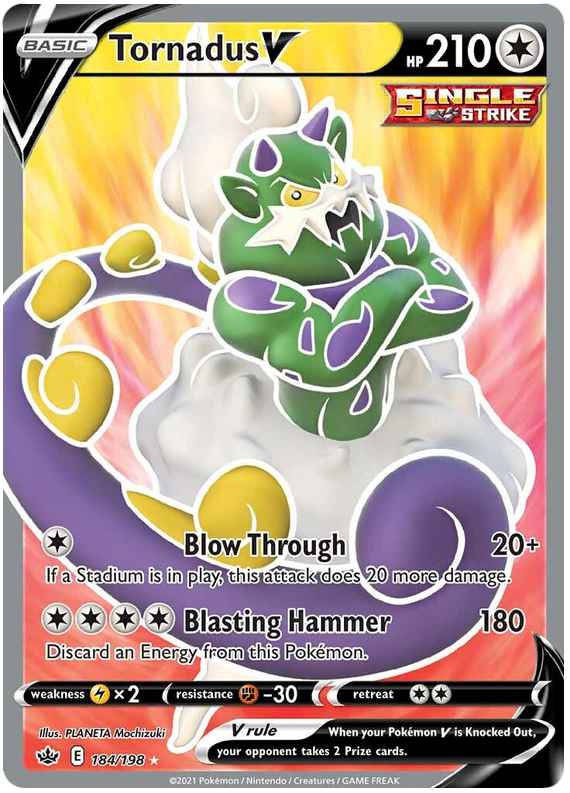 Tornadus V (184/198) [Sword & Shield: Chilling Reign] | Dragon's Lair Comics and Fantasy Houston TX