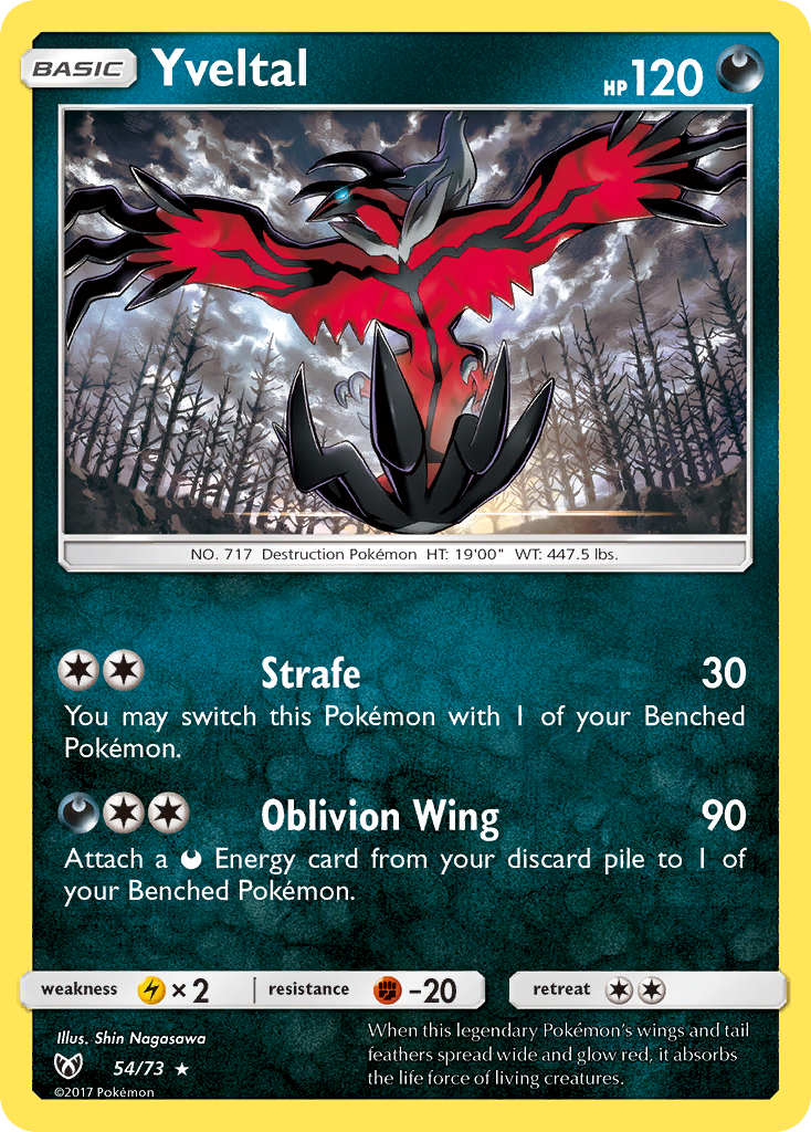 Yveltal (54/73) [Sun & Moon: Shining Legends] | Dragon's Lair Comics and Fantasy Houston TX