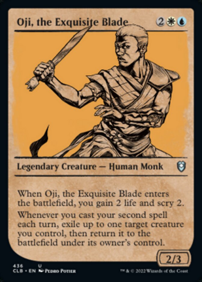 Oji, the Exquisite Blade (Showcase) [Commander Legends: Battle for Baldur's Gate] | Dragon's Lair Comics and Fantasy Houston TX