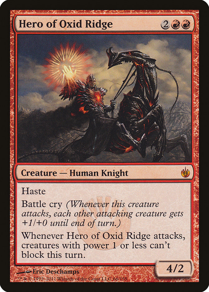 Hero of Oxid Ridge [Mirrodin Besieged] | Dragon's Lair Comics and Fantasy Houston TX