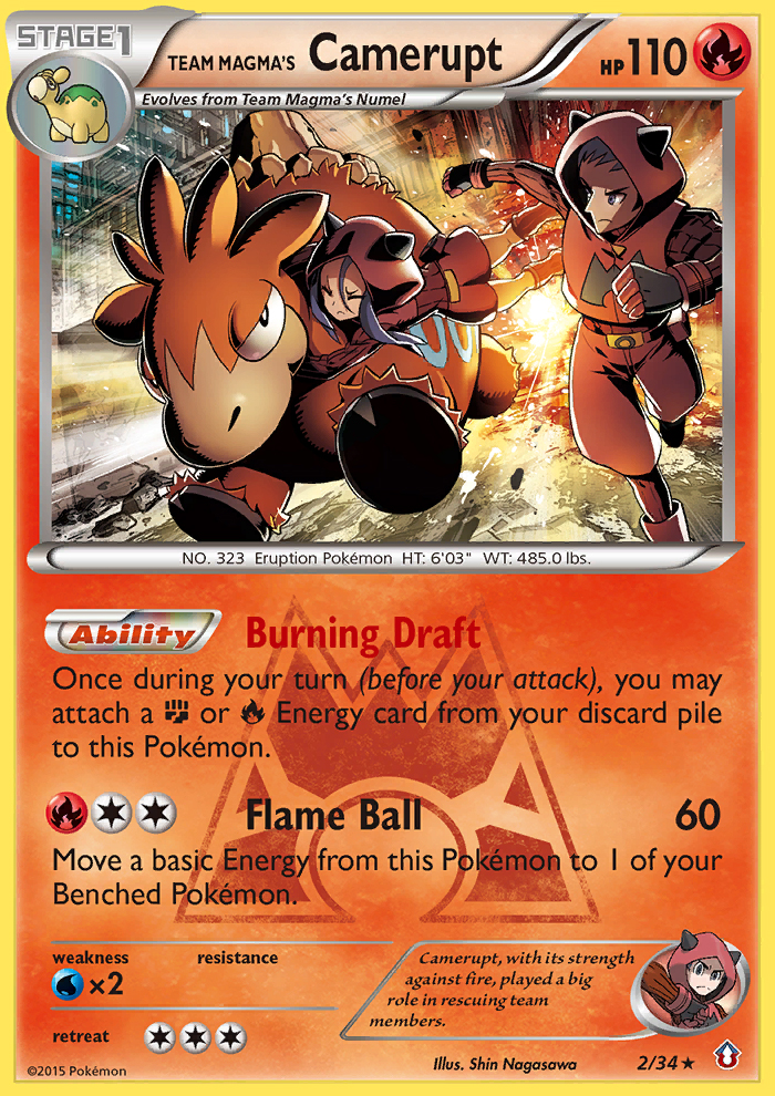 Team Magma's Camerupt (2/34) [XY: Double Crisis] | Dragon's Lair Comics and Fantasy Houston TX