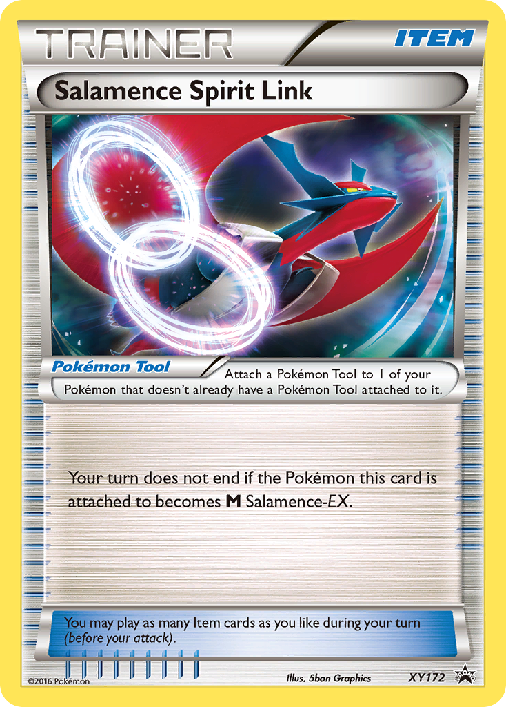 Salamence Spirit Link (XY172) [XY: Black Star Promos] | Dragon's Lair Comics and Fantasy Houston TX