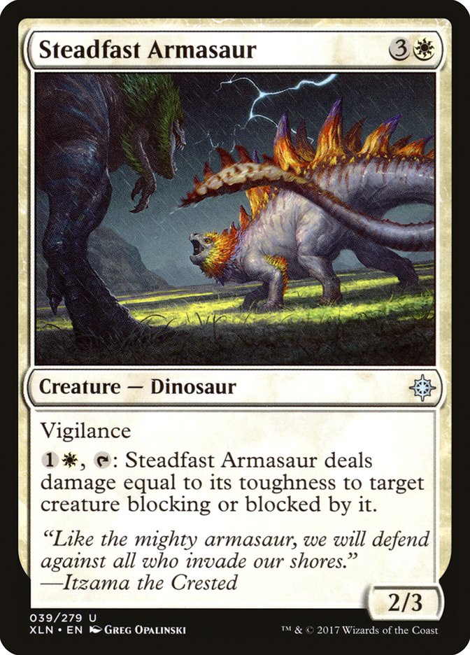 Steadfast Armasaur [Ixalan] | Dragon's Lair Comics and Fantasy Houston TX