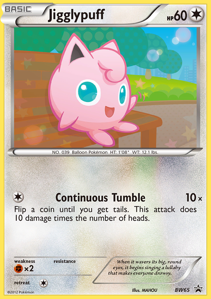 Jigglypuff (BW65) [Black & White: Black Star Promos] | Dragon's Lair Comics and Fantasy Houston TX