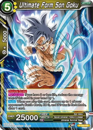 Ultimate Form Son Goku (P-059) [Mythic Booster] | Dragon's Lair Comics and Fantasy Houston TX