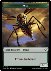 Clue // Insect (0017) Double-Sided Token [Murders at Karlov Manor Commander Tokens] | Dragon's Lair Comics and Fantasy Houston TX