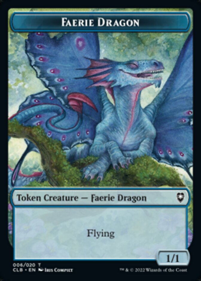 Treasure // Faerie Dragon Double-Sided Token [Commander Legends: Battle for Baldur's Gate Tokens] | Dragon's Lair Comics and Fantasy Houston TX