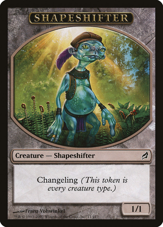 Shapeshifter Token [Lorwyn Tokens] | Dragon's Lair Comics and Fantasy Houston TX