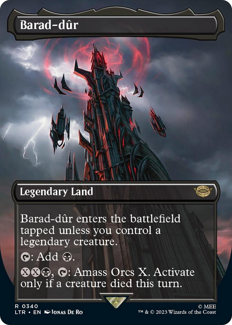 Barad-dur (Borderless Alternate Art) (340) [The Lord of the Rings: Tales of Middle-Earth] | Dragon's Lair Comics and Fantasy Houston TX