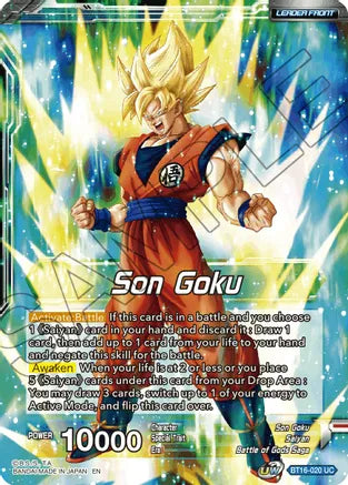 Son Goku // SSG Son Goku, Crimson Warrior (BT16-020) [Realm of the Gods] | Dragon's Lair Comics and Fantasy Houston TX