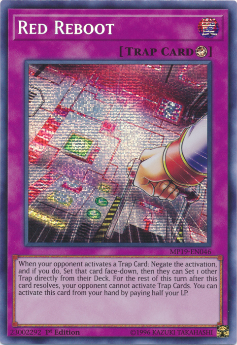 Red Reboot [MP19-EN046] Prismatic Secret Rare | Dragon's Lair Comics and Fantasy Houston TX