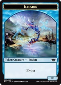 Illusion (005) // Squirrel (015) Double-Sided Token [Modern Horizons Tokens] | Dragon's Lair Comics and Fantasy Houston TX