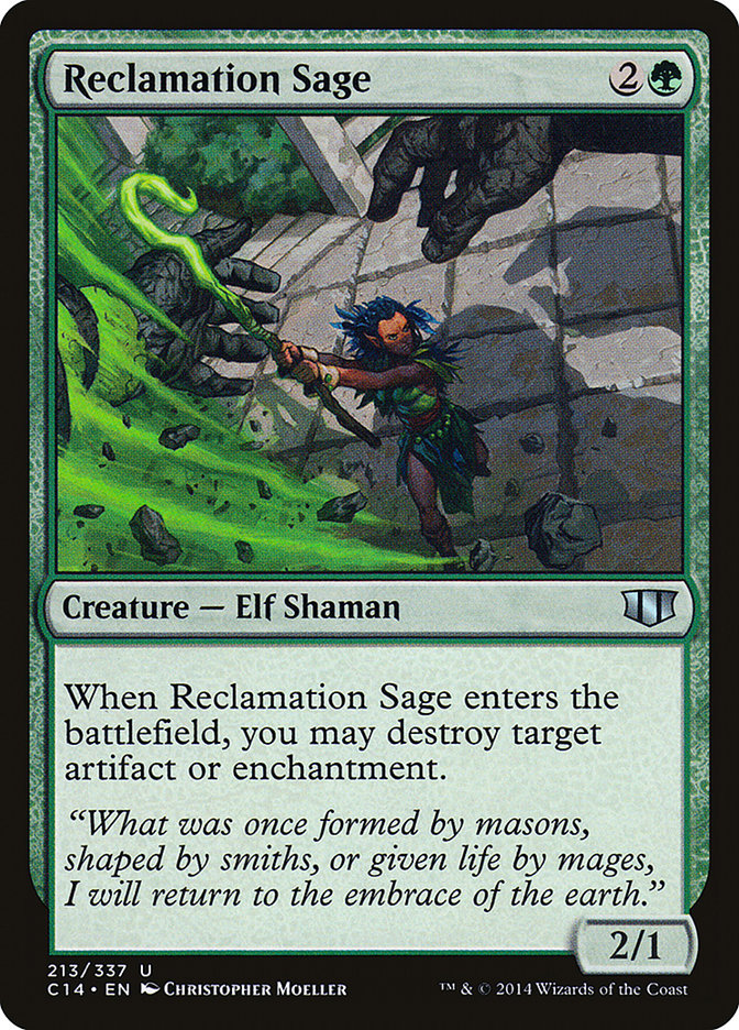 Reclamation Sage [Commander 2014] | Dragon's Lair Comics and Fantasy Houston TX