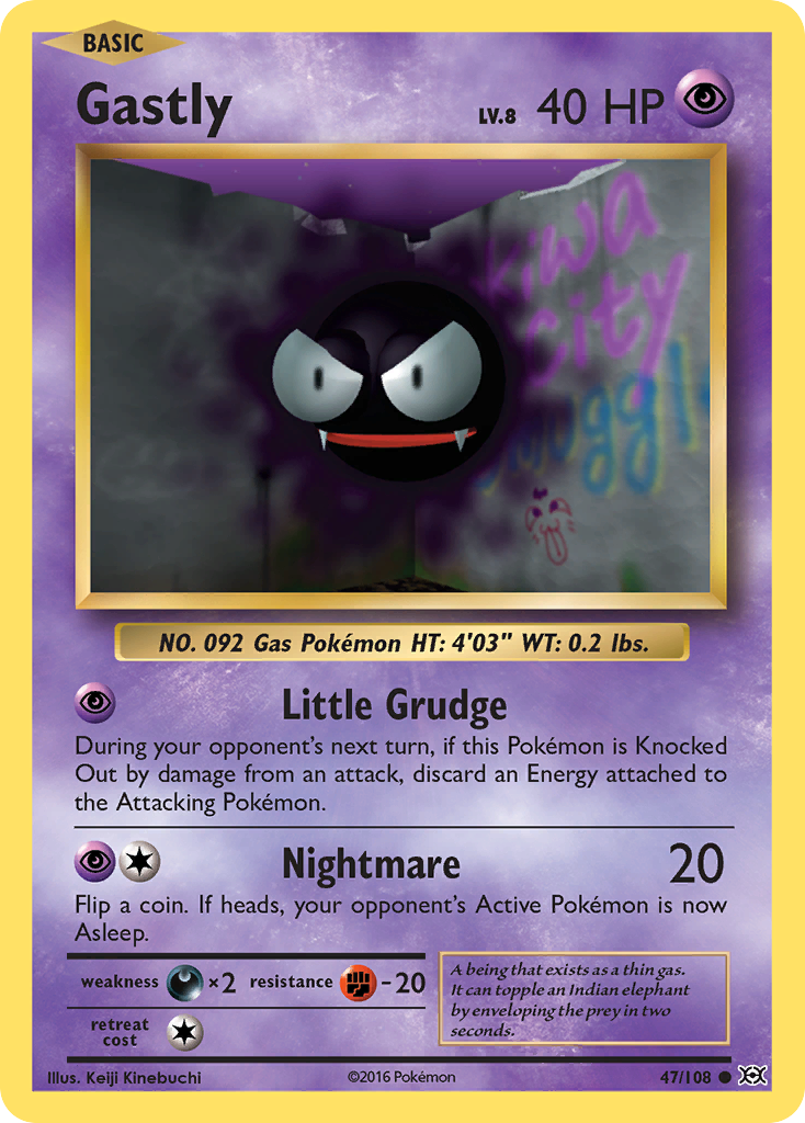 Gastly (47/108) [XY: Evolutions] | Dragon's Lair Comics and Fantasy Houston TX