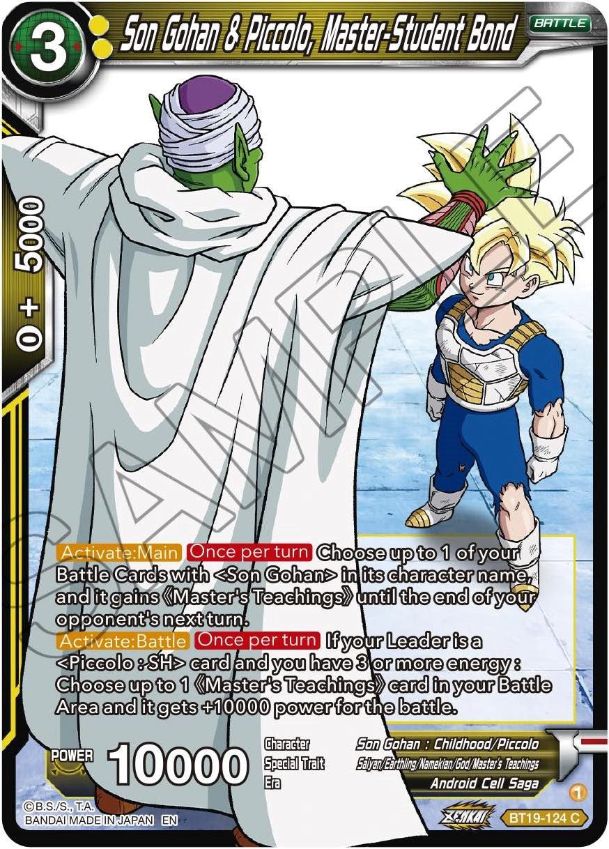 Son Gohan & Piccolo, Master-Student Bond (BT19-124) [Fighter's Ambition] | Dragon's Lair Comics and Fantasy Houston TX