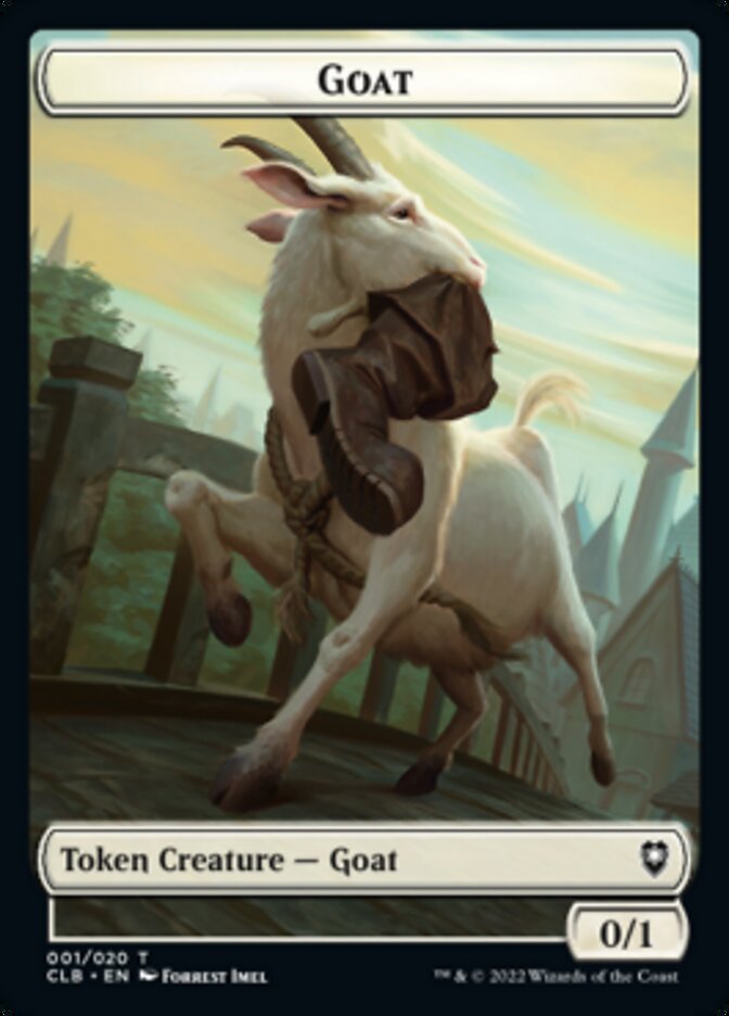 Goat Token [Commander Legends: Battle for Baldur's Gate Tokens] | Dragon's Lair Comics and Fantasy Houston TX