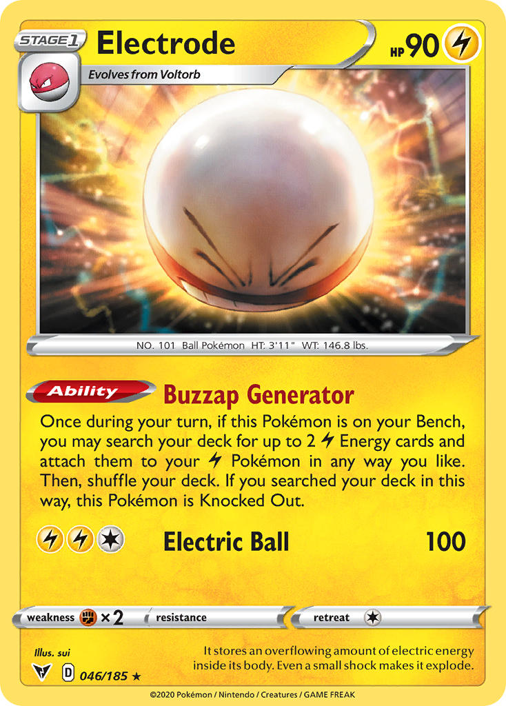 Electrode (046/185) [Sword & Shield: Vivid Voltage] | Dragon's Lair Comics and Fantasy Houston TX