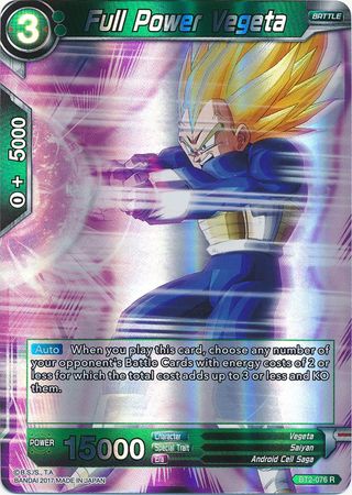 Full Power Vegeta (BT2-076) [Union Force] | Dragon's Lair Comics and Fantasy Houston TX