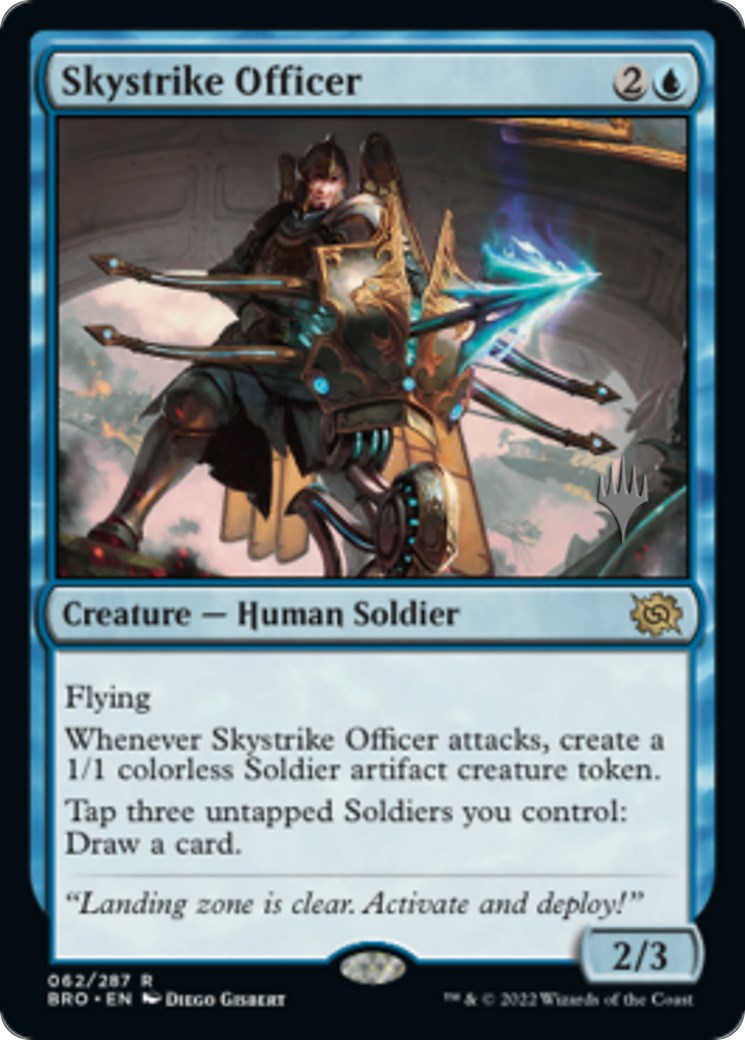 Skystrike Officer (Promo Pack) [The Brothers' War Promos] | Dragon's Lair Comics and Fantasy Houston TX