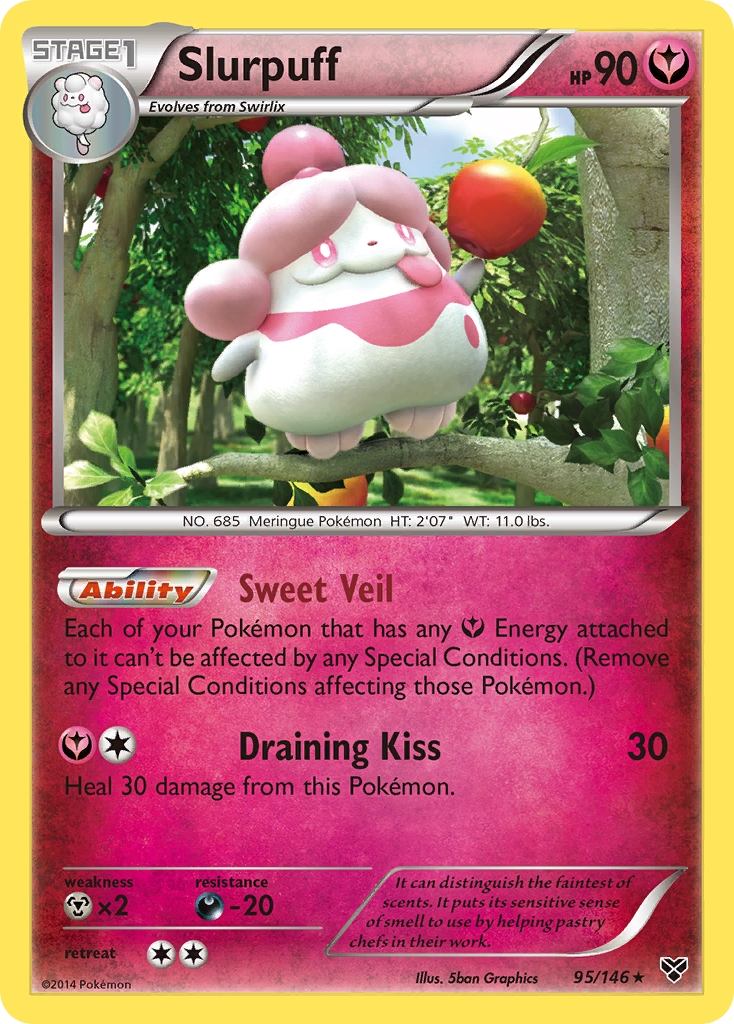 Slurpuff (95/146) [XY: Base Set] | Dragon's Lair Comics and Fantasy Houston TX