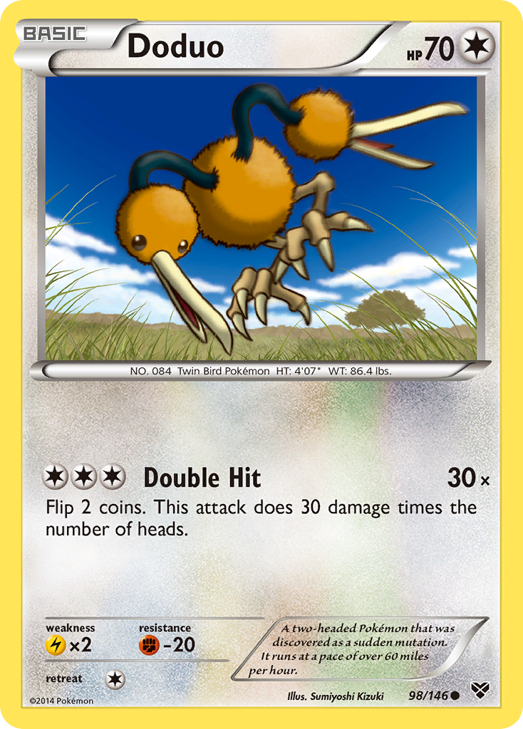 Doduo (98/146) [XY: Base Set] | Dragon's Lair Comics and Fantasy Houston TX