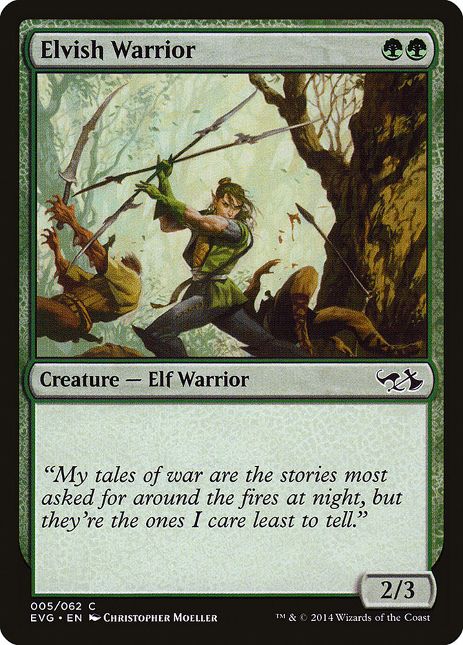 Elvish Warrior (Elves vs. Goblins) [Duel Decks Anthology] | Dragon's Lair Comics and Fantasy Houston TX