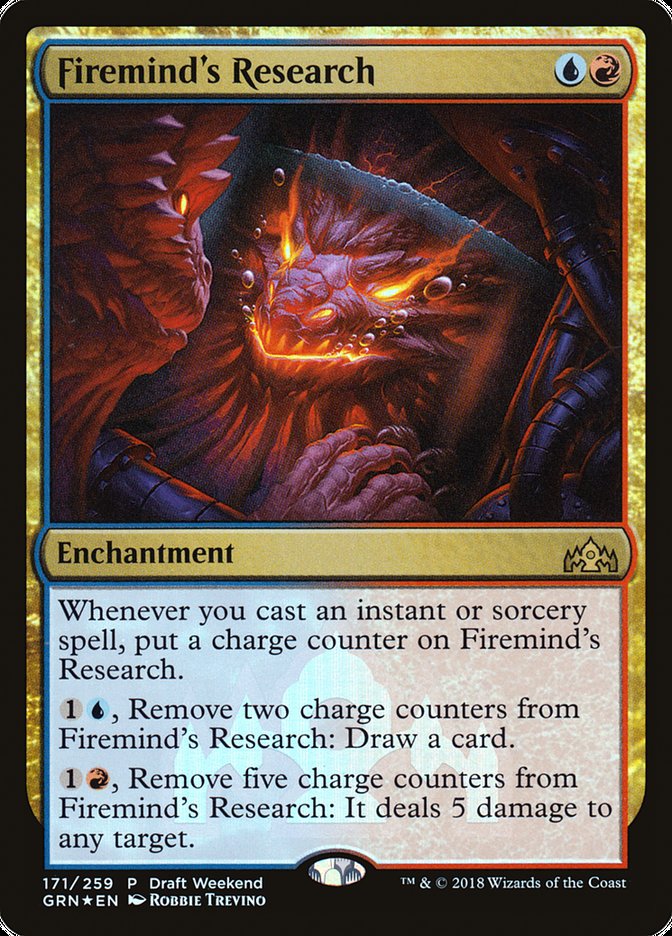 Firemind's Research (Draft Weekend) [Guilds of Ravnica Promos] | Dragon's Lair Comics and Fantasy Houston TX