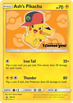 Ash's Pikachu (SM110) [Sun & Moon: Black Star Promos] | Dragon's Lair Comics and Fantasy Houston TX