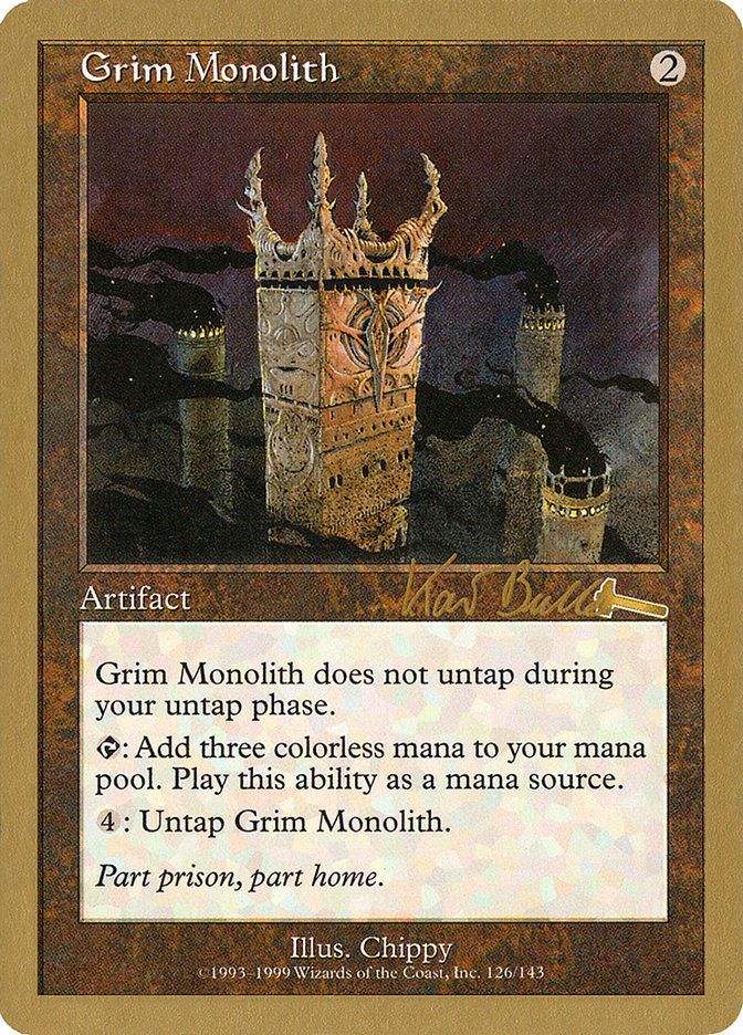 Grim Monolith (Kai Budde) [World Championship Decks 1999] | Dragon's Lair Comics and Fantasy Houston TX