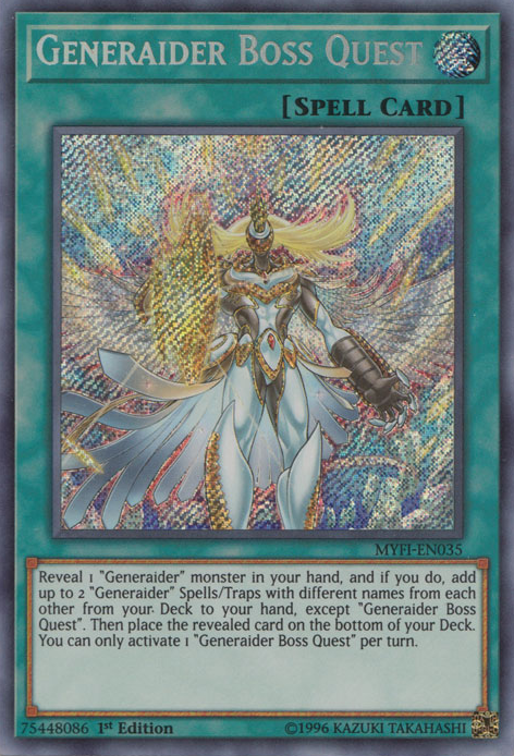 Generaider Boss Quest [MYFI-EN035] Secret Rare | Dragon's Lair Comics and Fantasy Houston TX