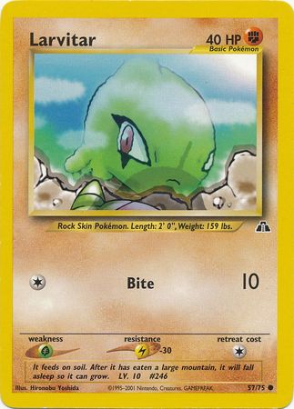 Larvitar (57/75) [Neo Discovery Unlimited] | Dragon's Lair Comics and Fantasy Houston TX