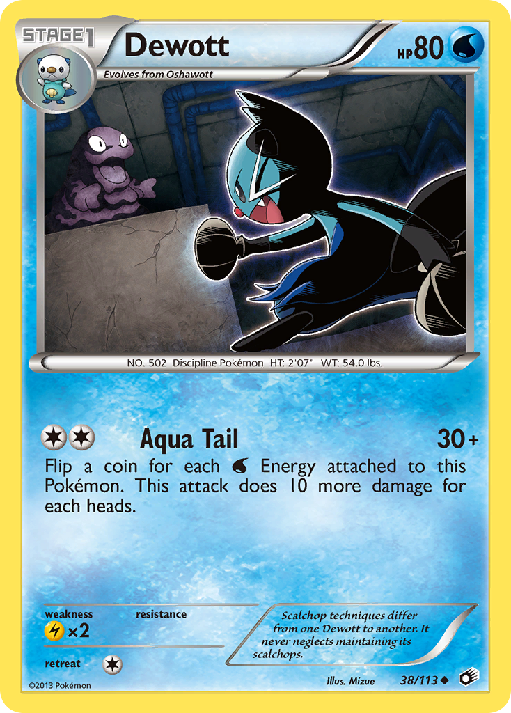 Dewott (38/113) [Black & White: Legendary Treasures] | Dragon's Lair Comics and Fantasy Houston TX