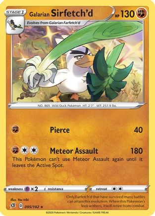 Galarian Sirfetch'd (095/192) (Theme Deck Exclusive) [Sword & Shield: Rebel Clash] | Dragon's Lair Comics and Fantasy Houston TX