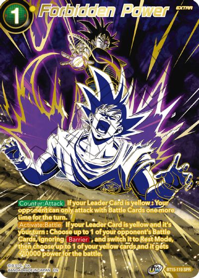 Forbidden Power (SPR) (BT15-119) [Saiyan Showdown] | Dragon's Lair Comics and Fantasy Houston TX