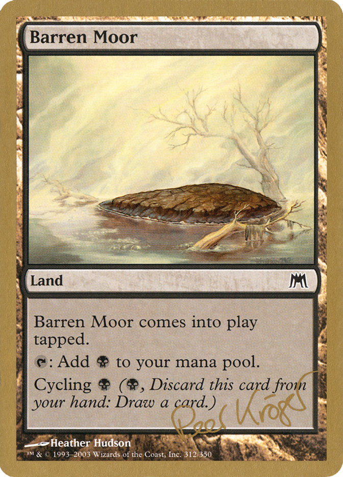 Barren Moor (Peer Kroger) [World Championship Decks 2003] | Dragon's Lair Comics and Fantasy Houston TX