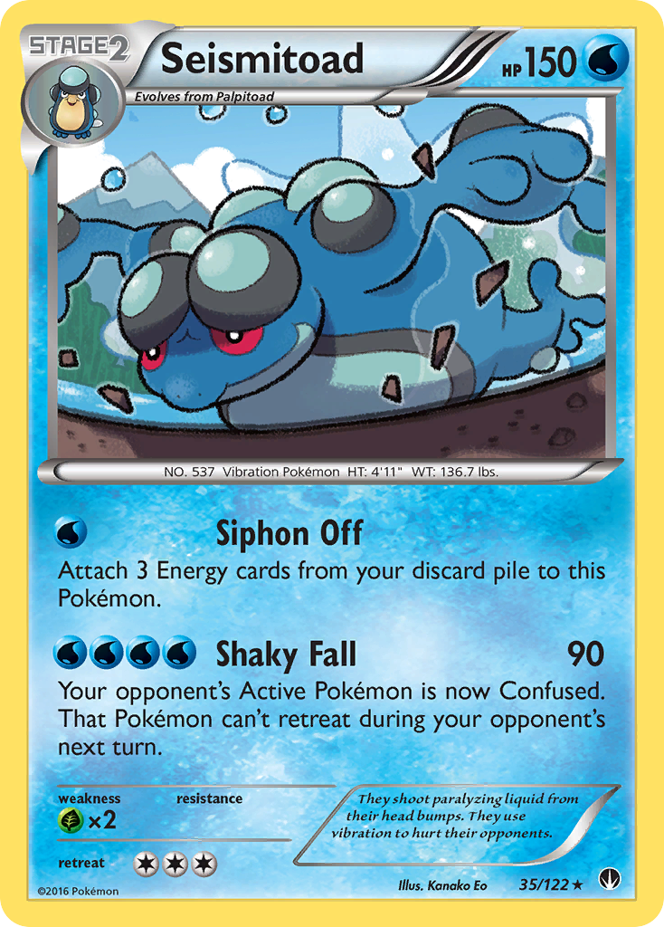 Seismitoad (35/122) [XY: BREAKpoint] | Dragon's Lair Comics and Fantasy Houston TX