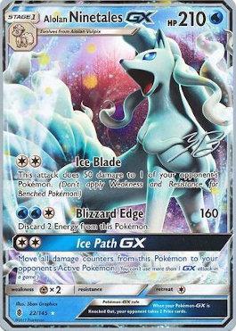 Alolan Ninetales GX (22/145) (Ice Path FTW - Zachary Bokhari) [World Championships 2017] | Dragon's Lair Comics and Fantasy Houston TX