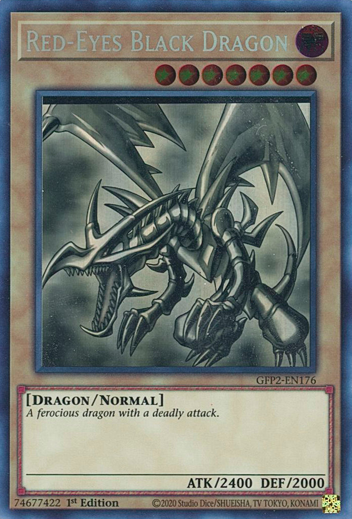 Red-Eyes Black Dragon [GFP2-EN176] Ghost Rare | Dragon's Lair Comics and Fantasy Houston TX