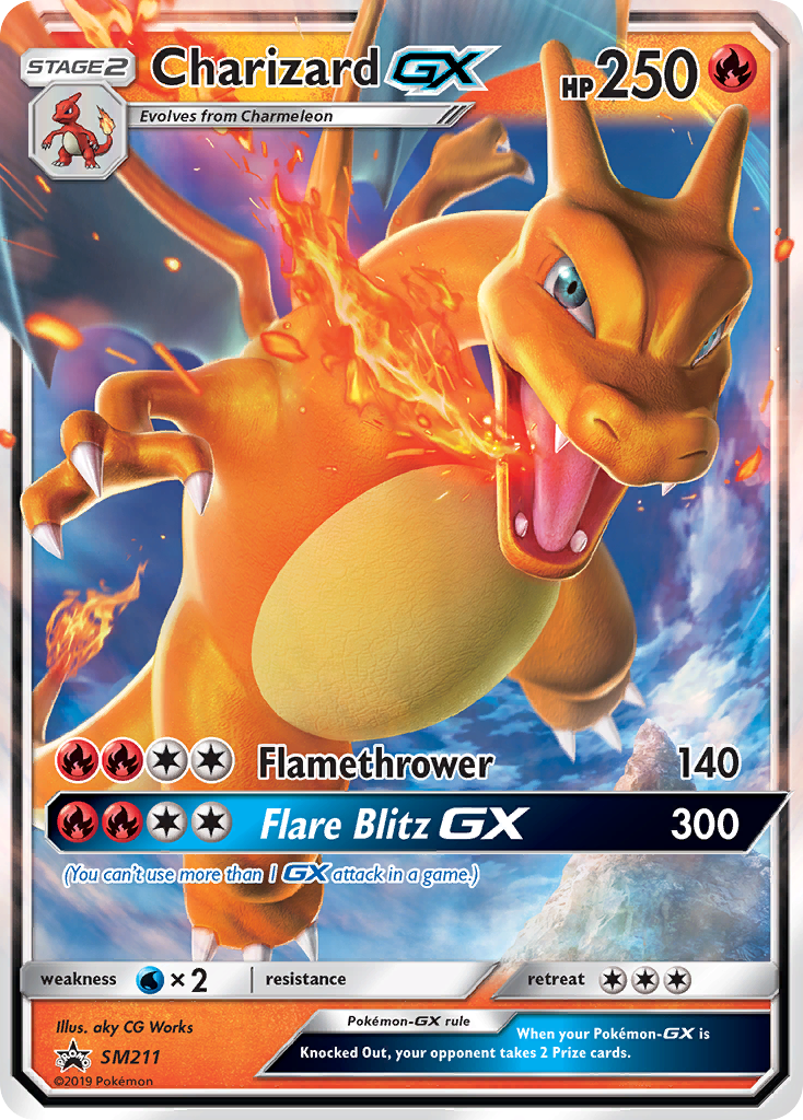 Charizard GX (SM211) [Sun & Moon: Black Star Promos] | Dragon's Lair Comics and Fantasy Houston TX